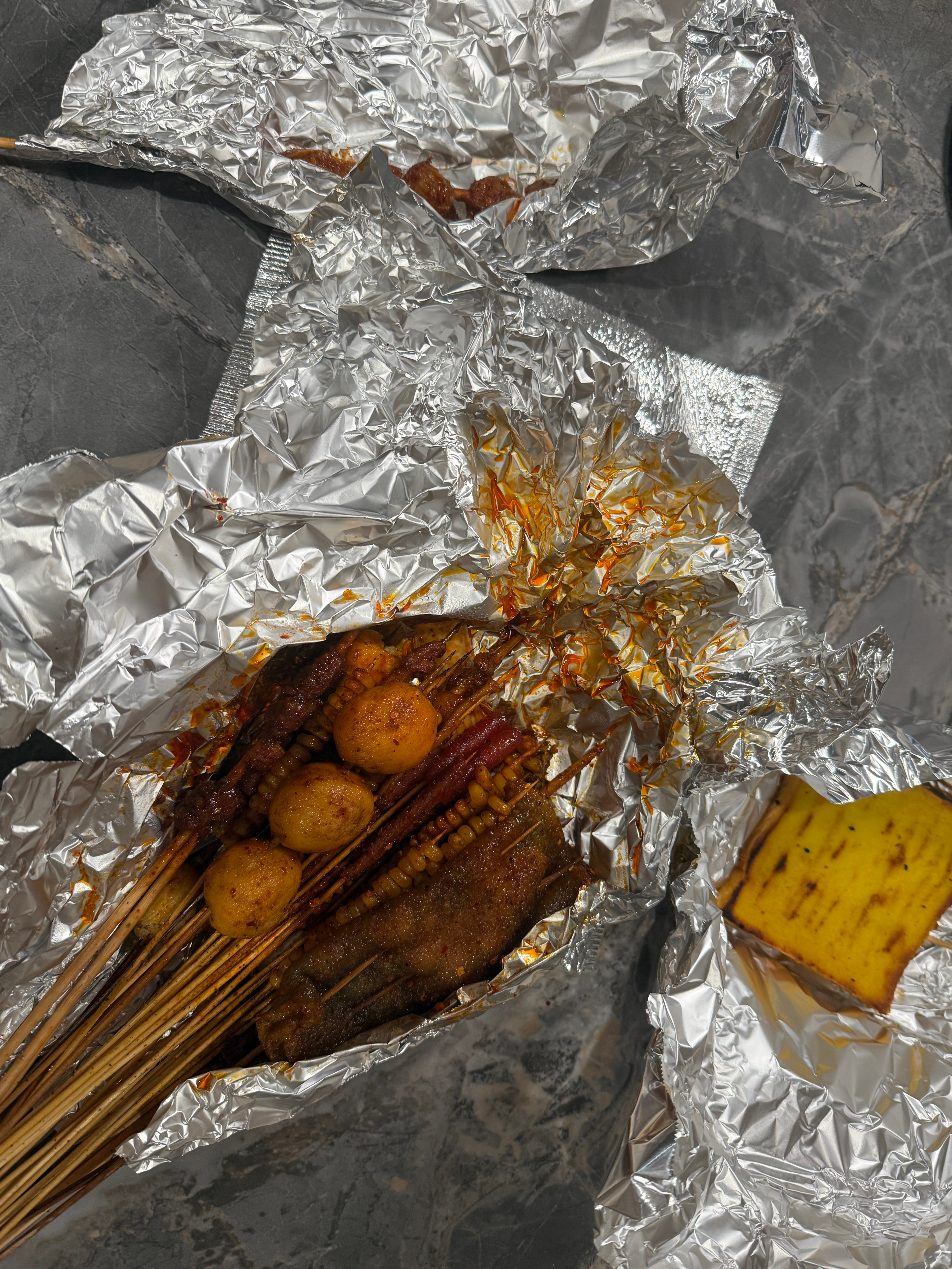 好久没吃烤串了