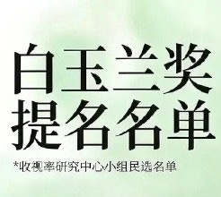 今年白玉兰很有竞争力 虽然但是，仿造白玉兰官方logo文字和配色然后加这么一小行
