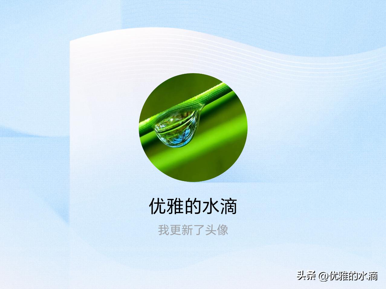 快来看看我新换的头像吧