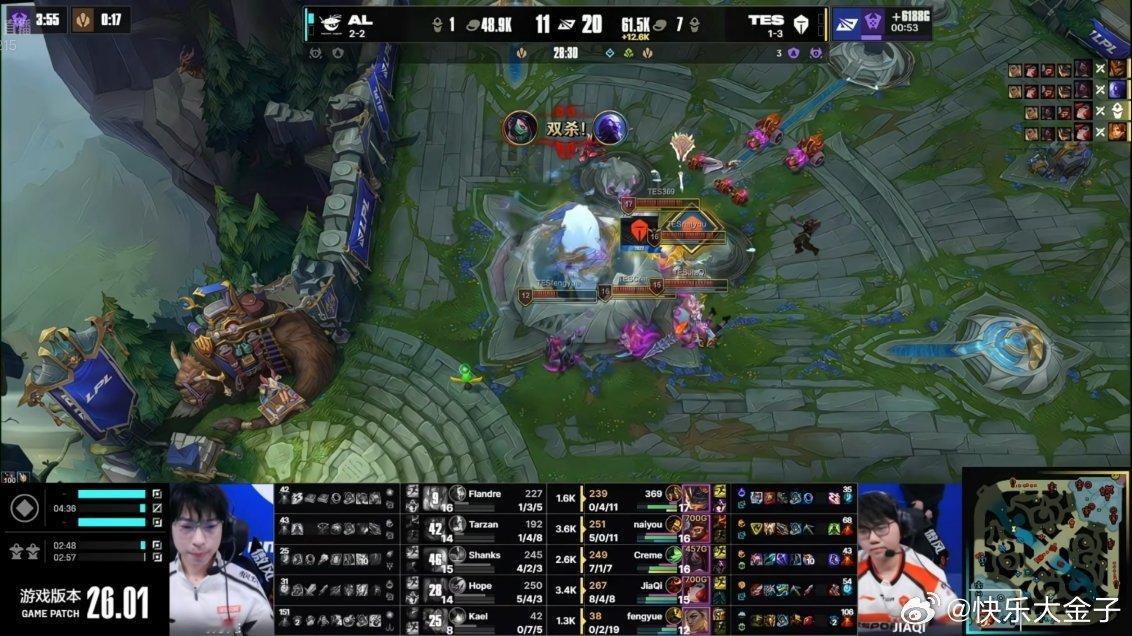 0-4开局以为TES哥要被零封了，没想到Naiyou猴子立棍，把比分扳平了！TE