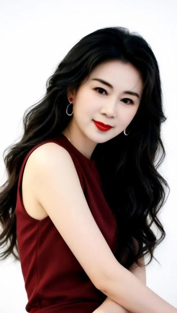 AI酒红复古照 随变ai随便玩