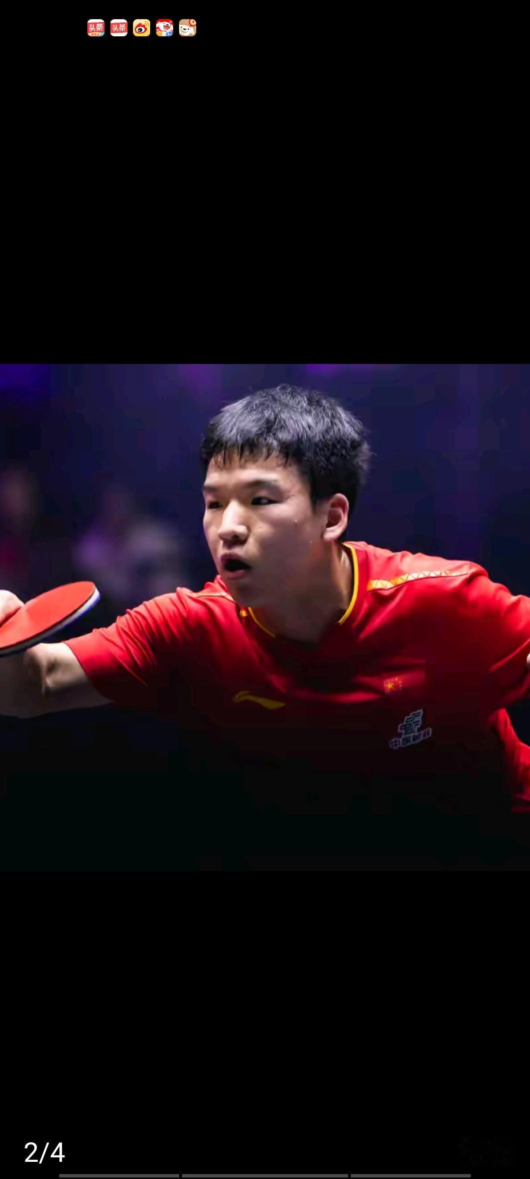 向鹏输给张本智和，并不意外，整场比赛向鹏紧张异常，心理素质太差，没有一点底气，想