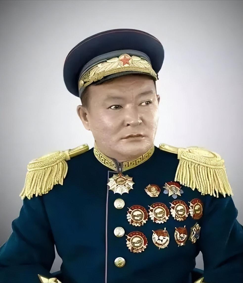 这个胸前挂满勋章的人，是中华民族的罪人，就是他和外人勾结，把外蒙古硬生生推向了独
