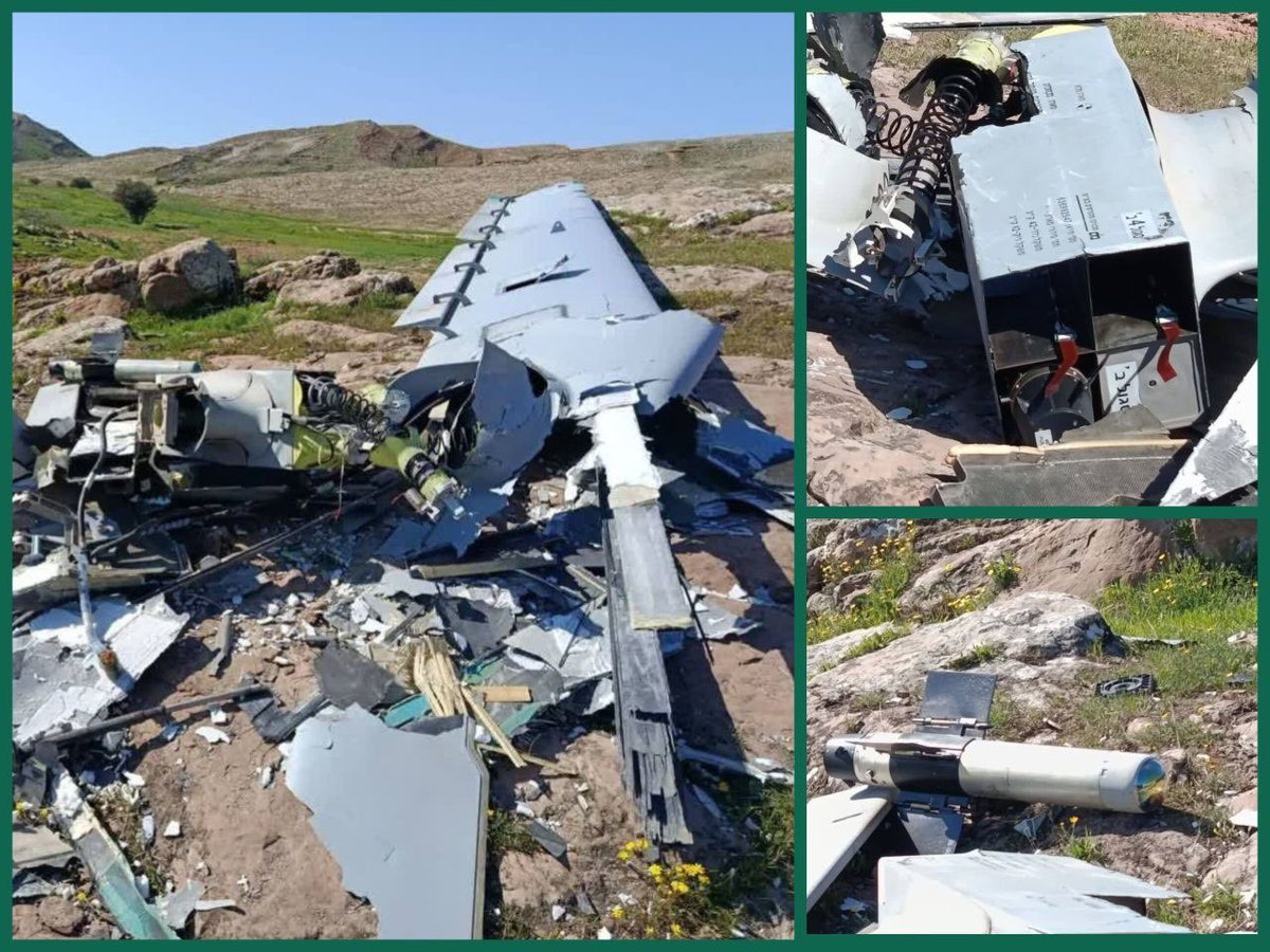 🔻一架以色列赫尔墨斯 900 无人机的残骸已在安迪梅什克的 Alvar-e G