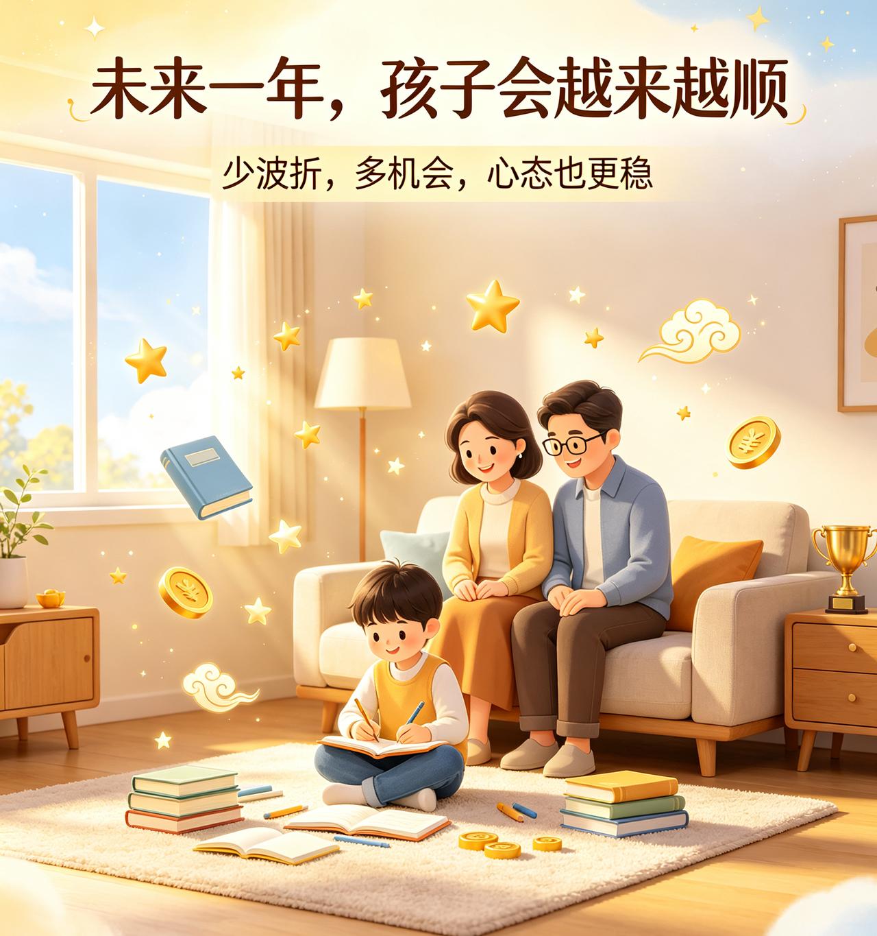 有福之人接住！[微风]
未来一年自家孩子运势大涨，
平安顺遂前程向好！！
 
做