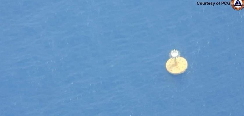 黄岩岛不明物，卫星盯了三天，它出现了。第四天，不见了。一个不到10米的浮标，把外