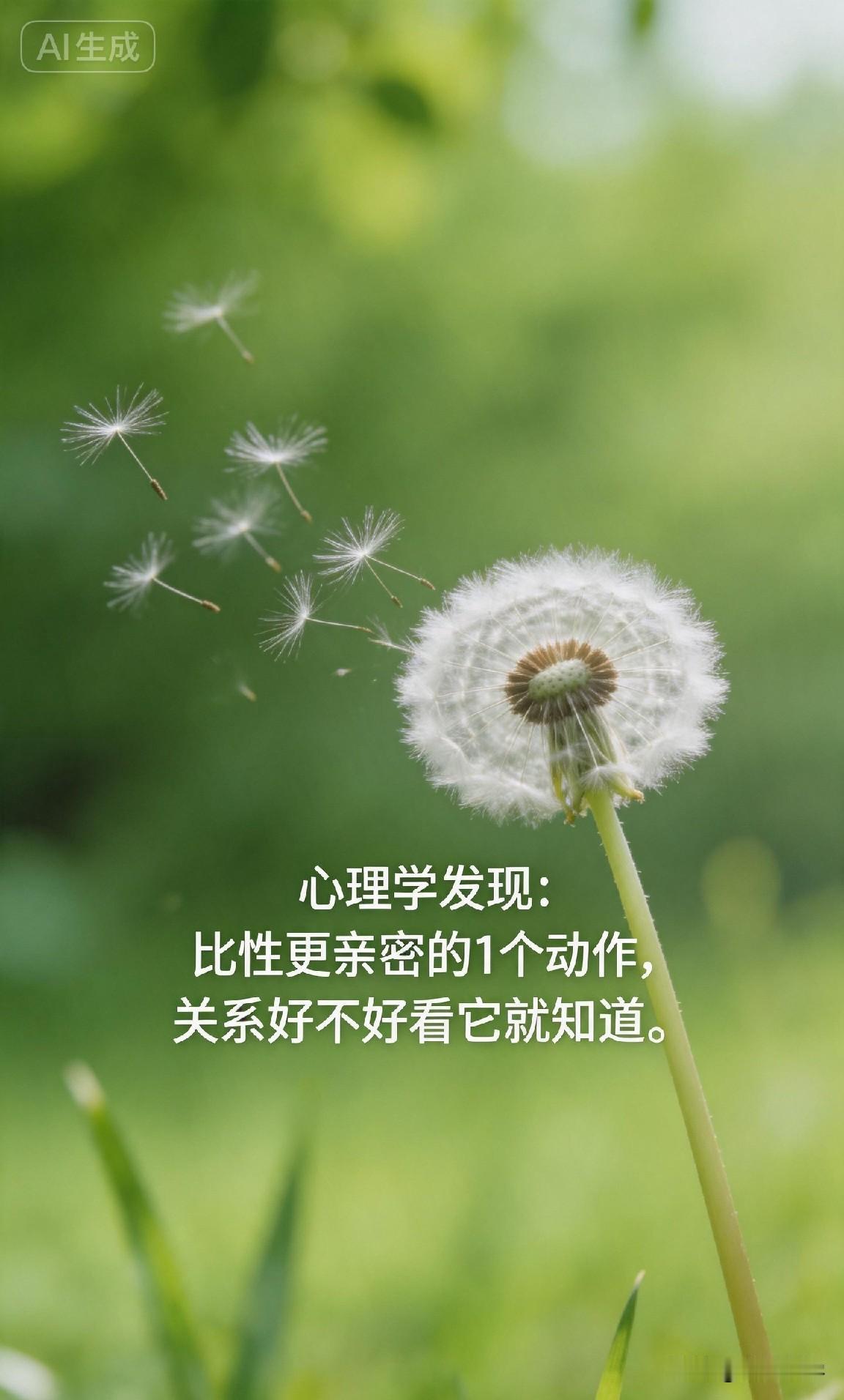 心理学发现：比性更亲密的1个动作，关系好不好看它就知道。

心理学家说：“性可以