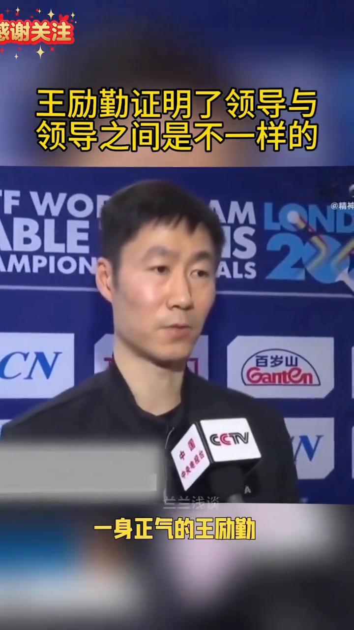 王励勤证明了领导与领导之间是不一样的。
兰兰浅谈。
王励勤用事实证明了领导与领导