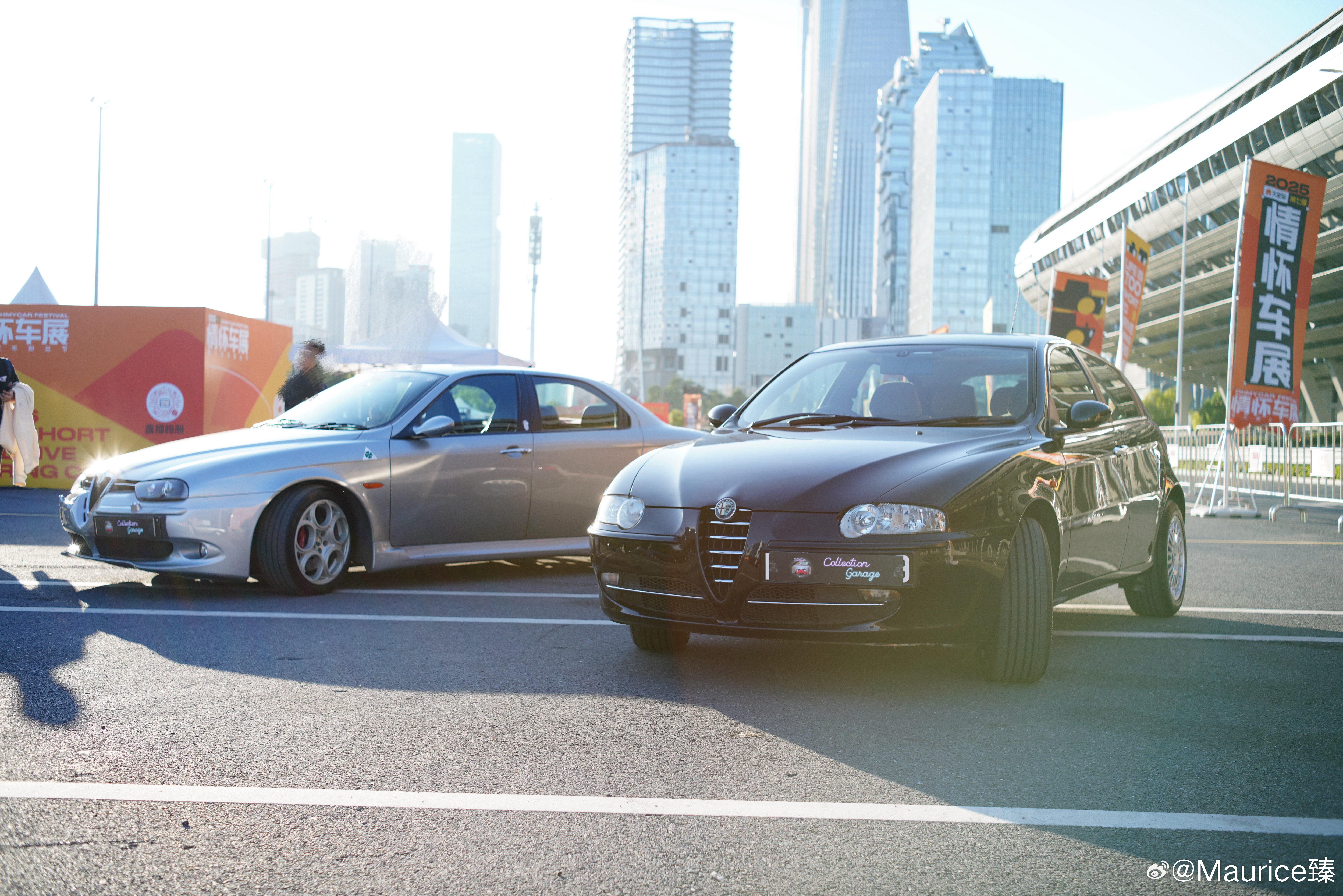 夕阳光线铺在Alfa Romeo身上～