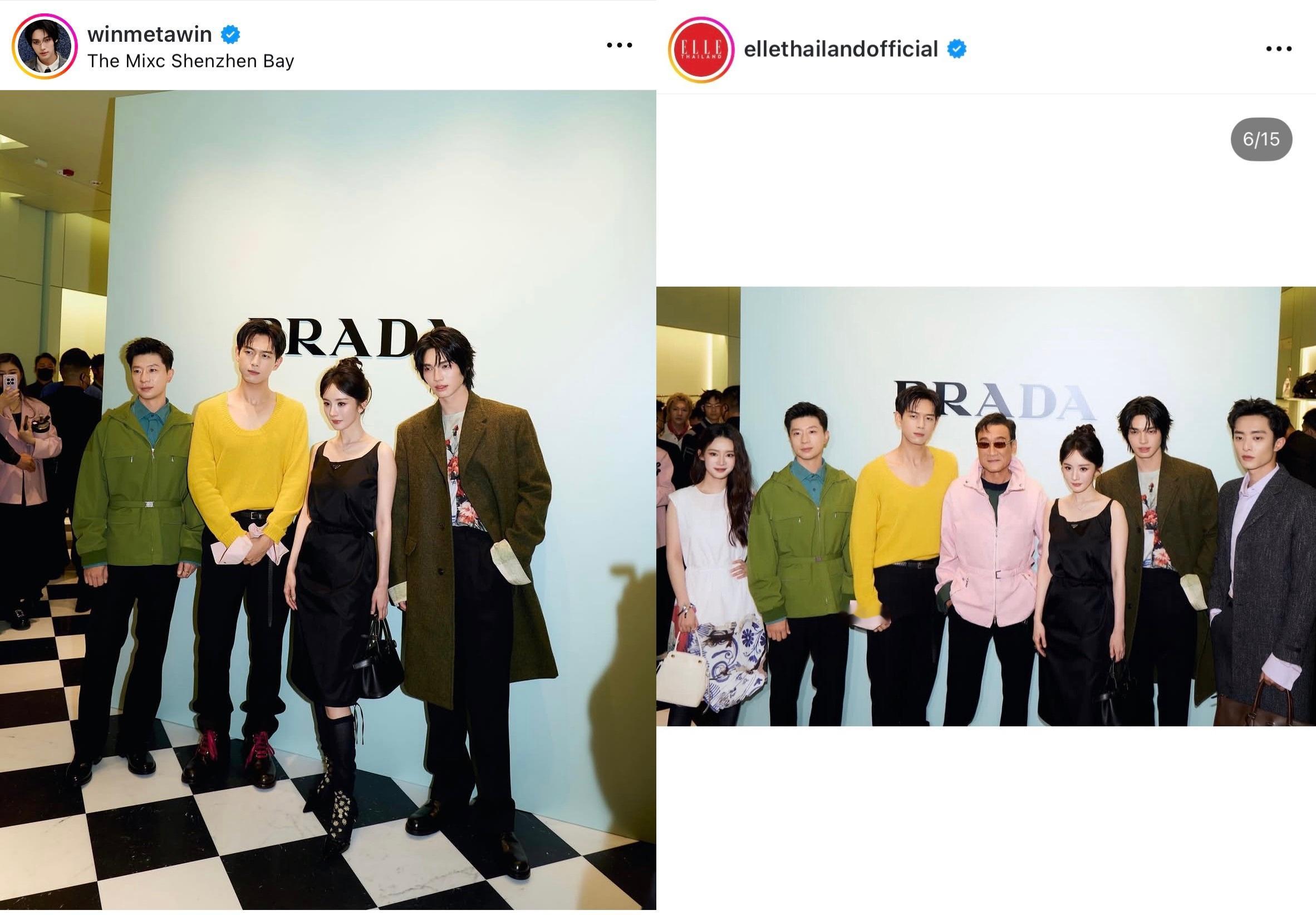 杨幂prada品牌代言人 来自ellethailandofficial和泰国男演