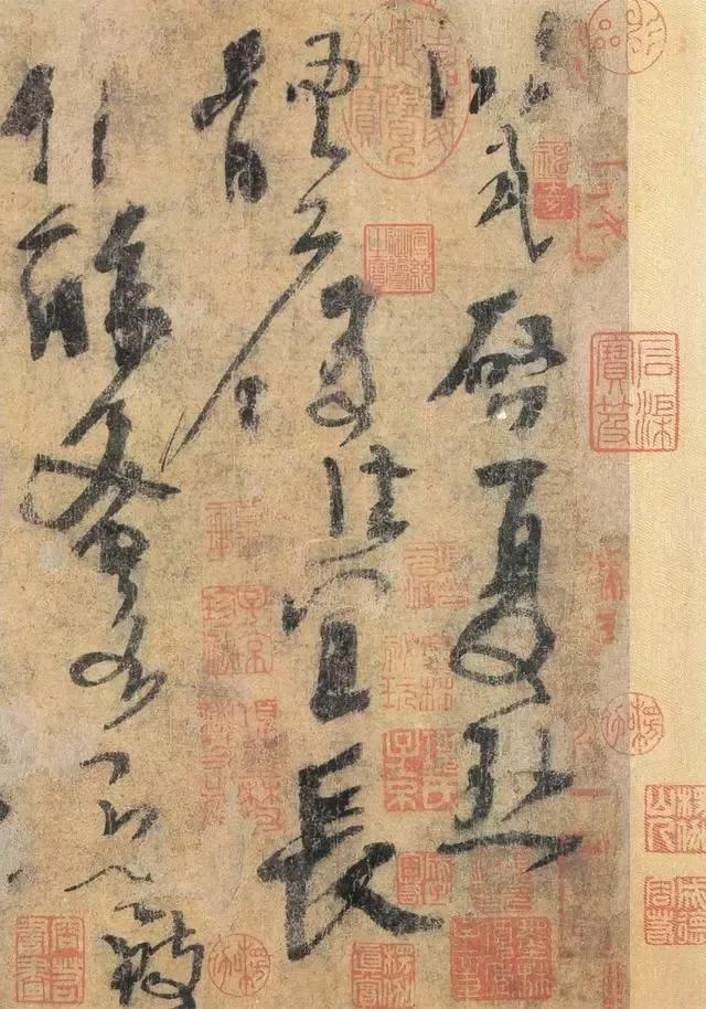 杨凝式行草夏热帖笔画雄强劲健，刚劲有力，点画飞动，气势连贯，整幅作品疏密错落。