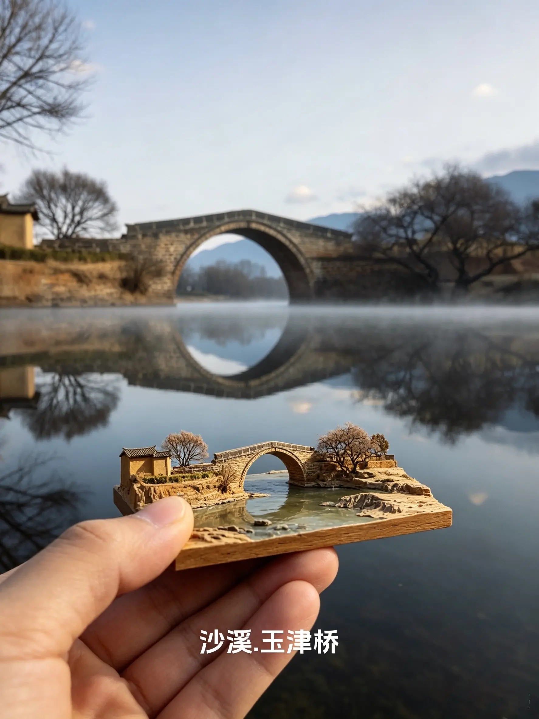 当我带着微型模型去旅行。