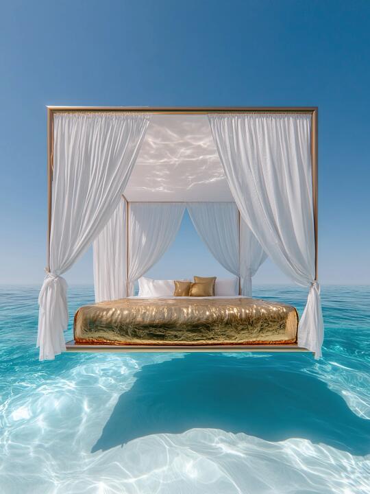 “漂浮在海上的梦幻度假酒店！”