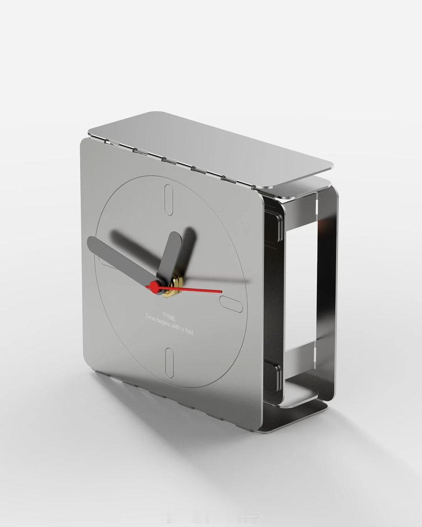 Tyme|设计：ap.idesign将时间折叠成形态！Tyme由单张板材激光切割