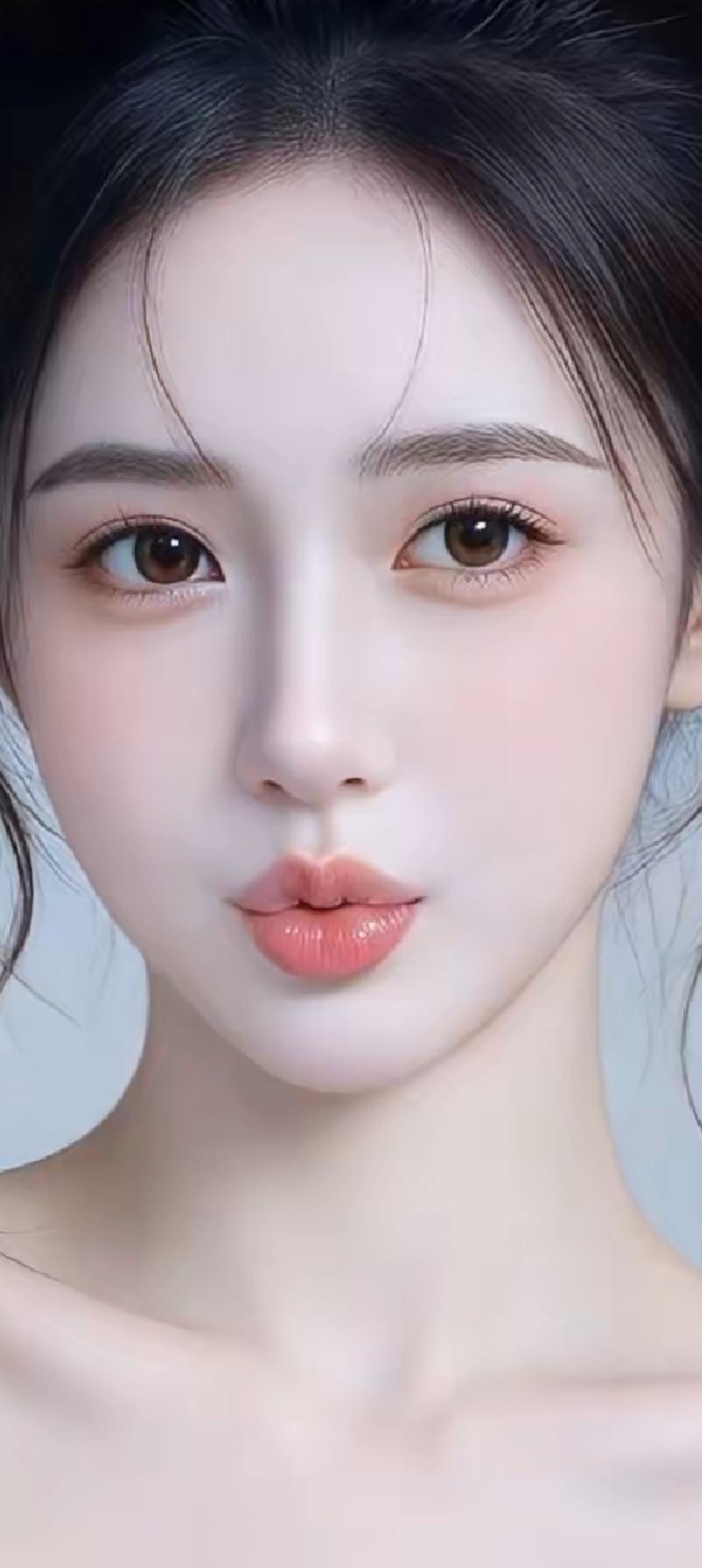 “温柔甜美的少女，粉嫩的唇色，清新自然”🌸💄👩‍❤️‍💋‍👩