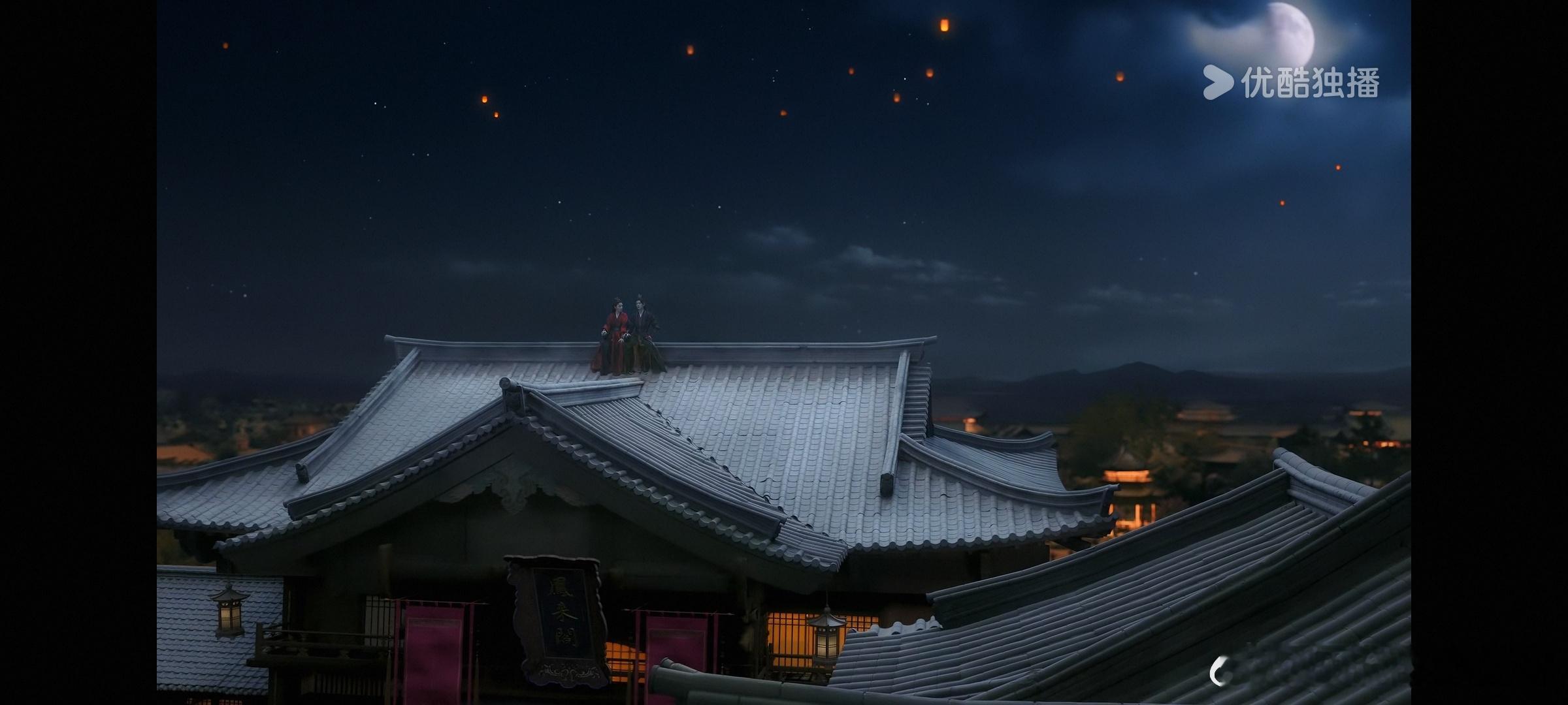 凤凰台上这个构图还怪好看的呢，话说萧焕杀了凌苍苍师父，是不是因为这个人其实就是鬼