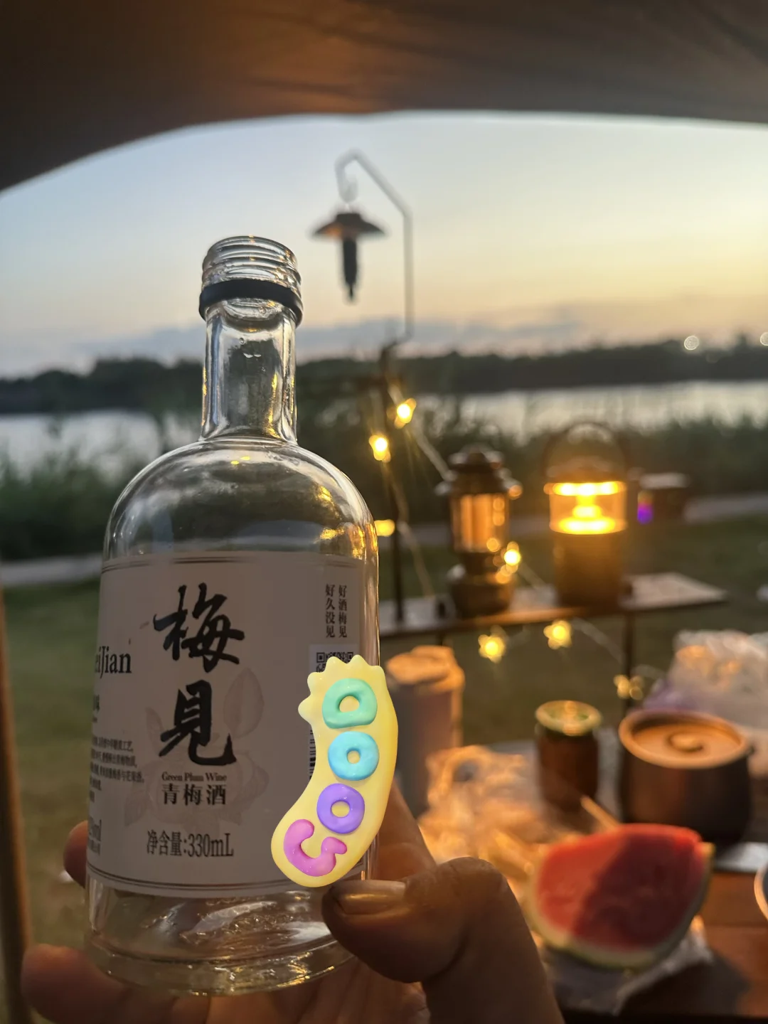 宁波市区江边露营｜落日晚风，烟火与酒皆尽兴
