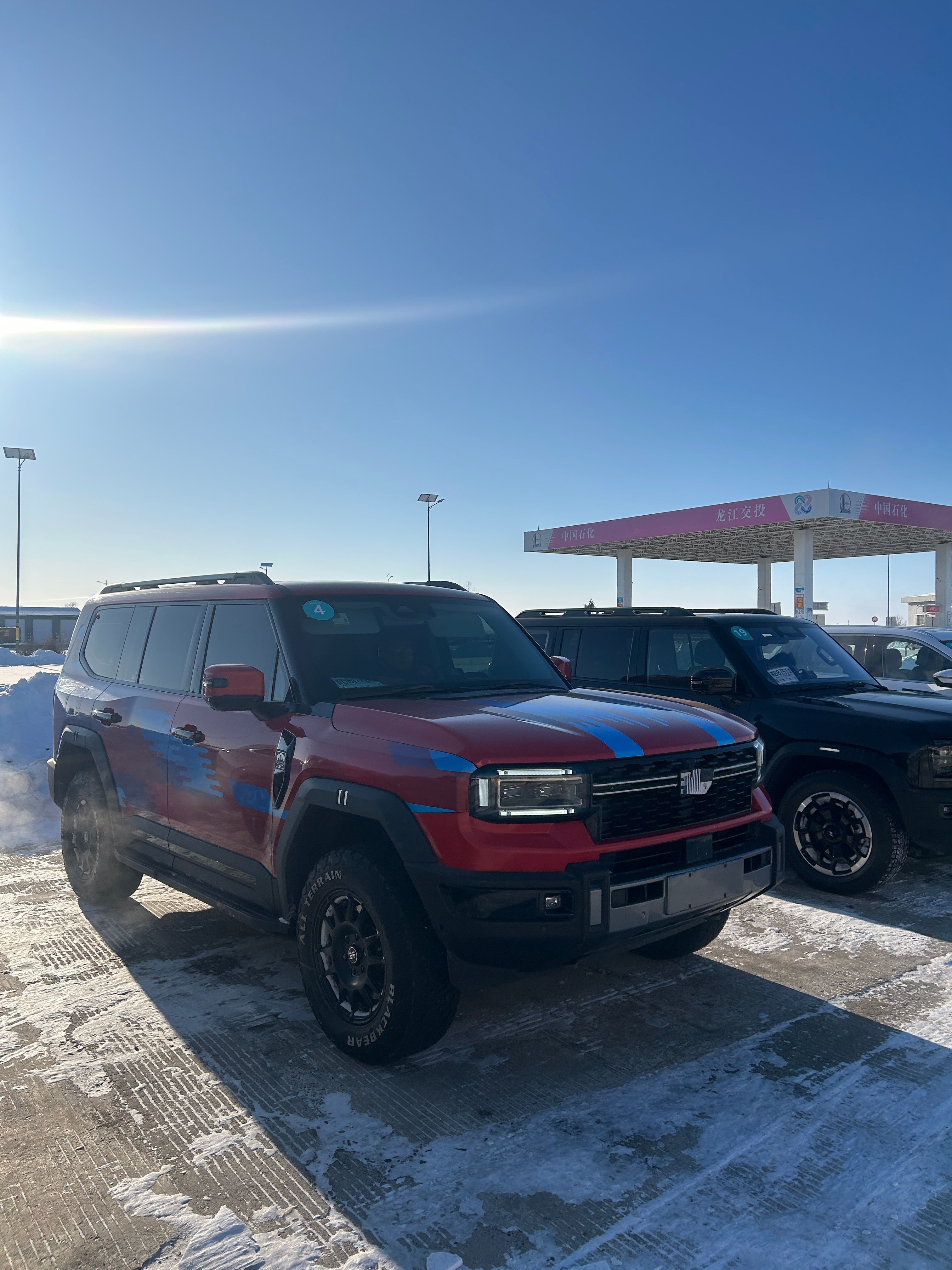 偶遇捷途家族的大部队，我过去问了问G900和那个皮卡怎么没来，人家没理我 