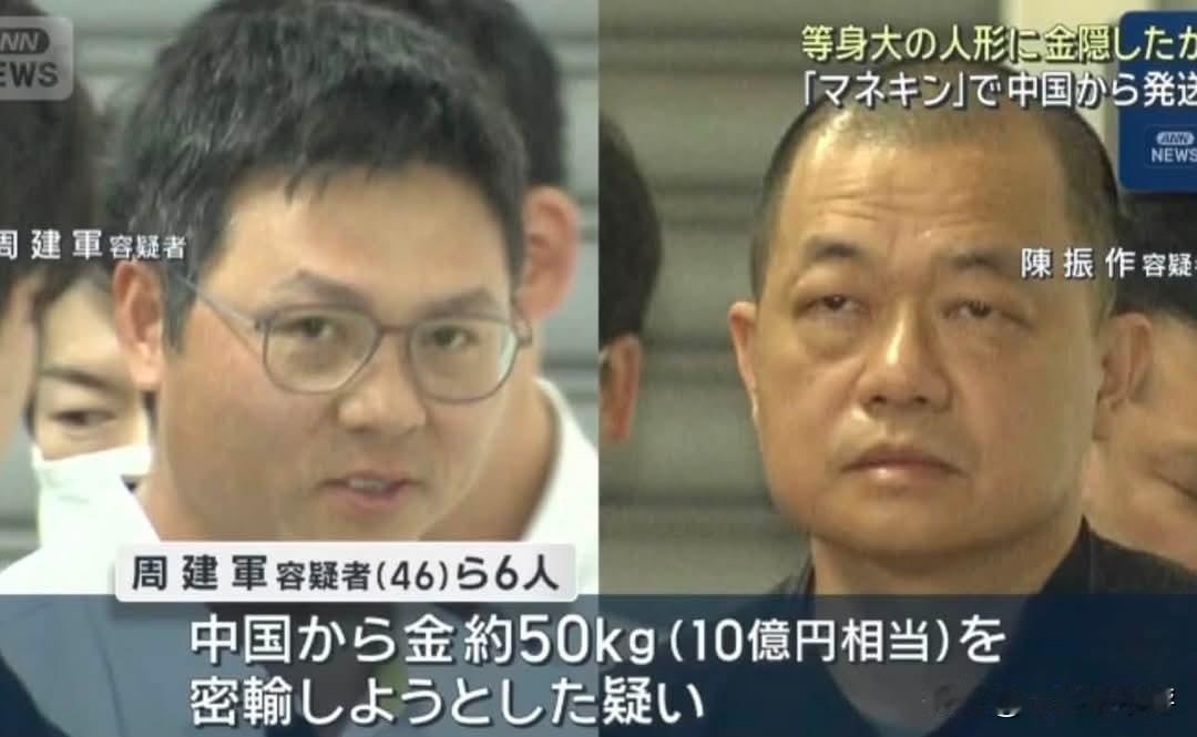 日本破获特殊黄金走私案：黄金藏进人体模型骨架，6人被捕
 
日本警视厅联合东京海