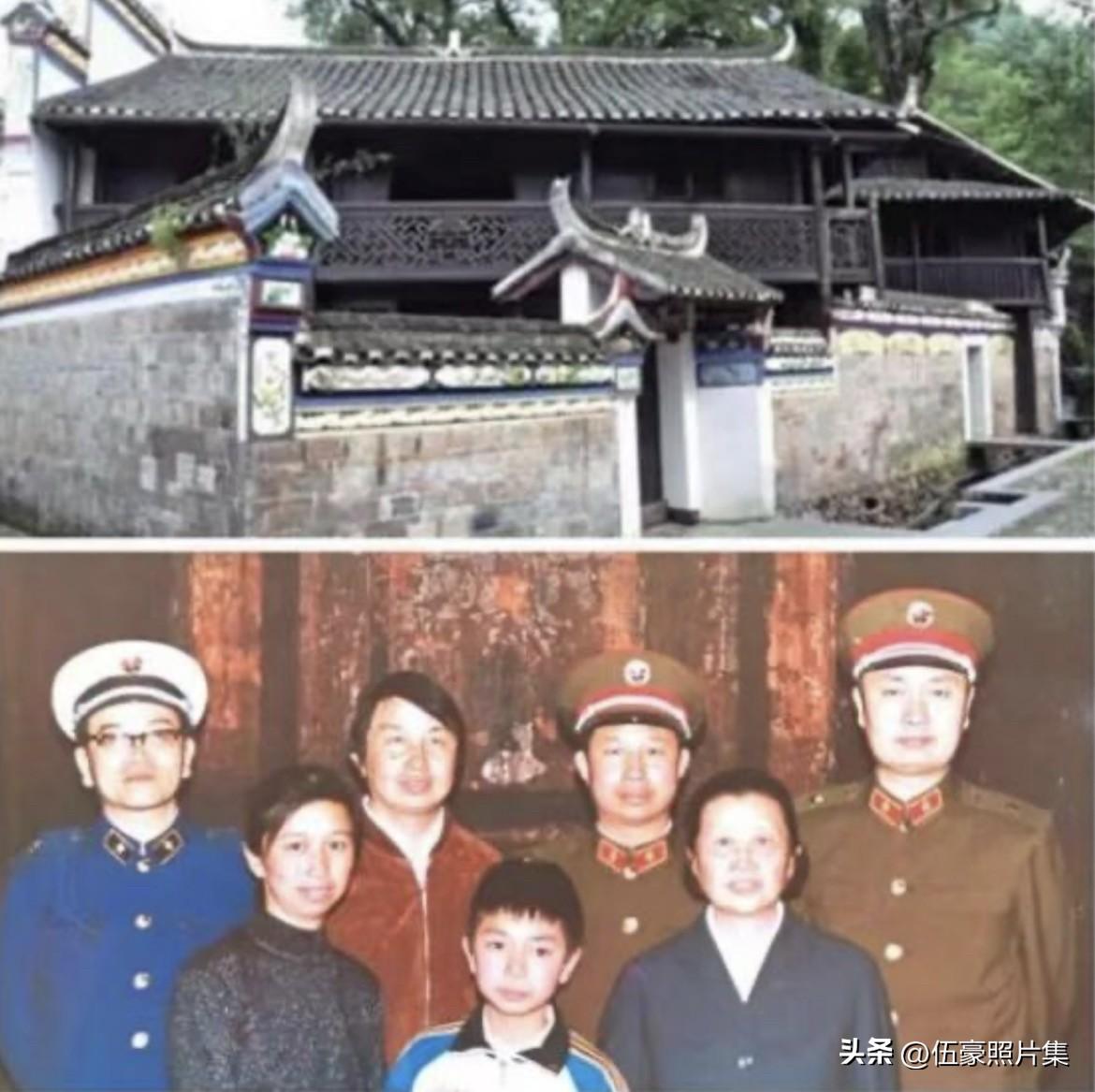 上世纪九十年代，粟裕夫人楚青（前右一）及儿女粟戎生、粟寒生、粟惠宁，女婿陈小鲁、