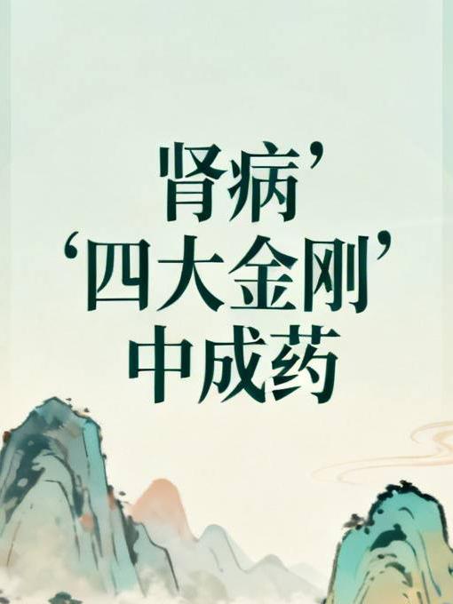 肾病“四大金刚”中成药！护肾各有专长，对症用才有效

同样都是“肾虚”，有人腰膝