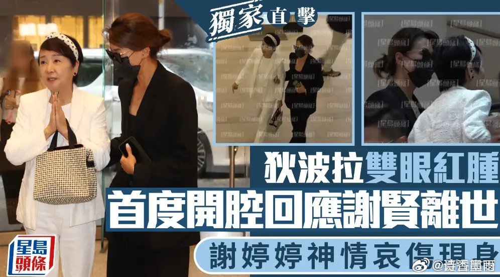 谢贤去世前妻首度开腔7月20日谢霆锋发文证实父亲谢贤离世后，前妻狄波拉傍晚与女儿