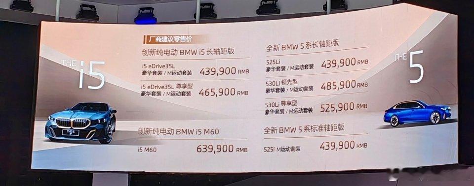 翻译一下宝马5系的成交价：宝马i5实际价格绝对不会高于33万！#新5系价格发布#