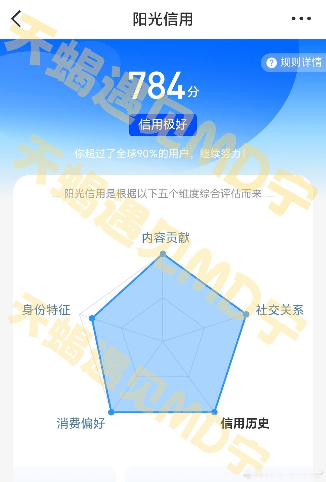 阳光信用 ｜阳光信用 ｜每日一善都没注意，什么时候它就784分了，敢不敢给我涨到