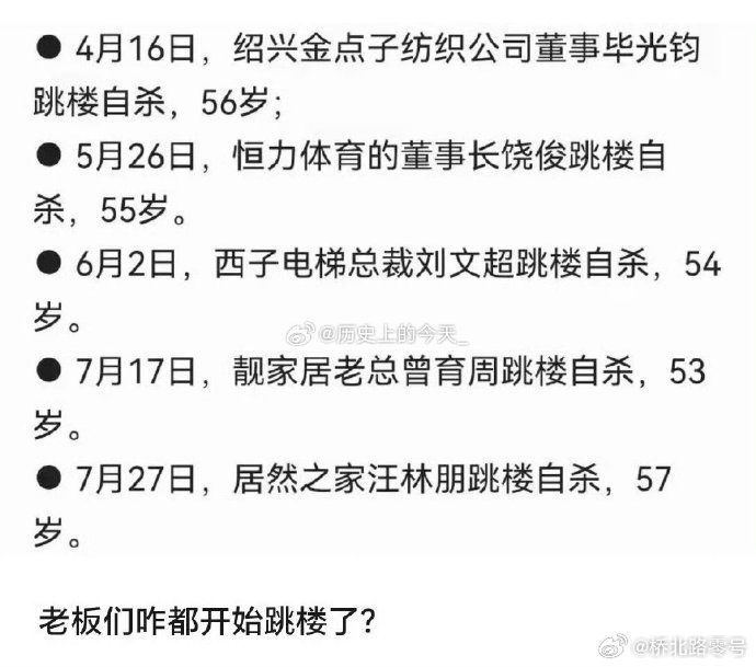 五连跳，现在的老板们咋的了？热点观点 ​​​