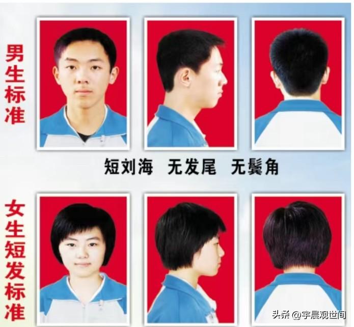 是个正常人肯定不会支持，
学习的好坏和发型没有什么直接关系啊，
学校真有精力就要