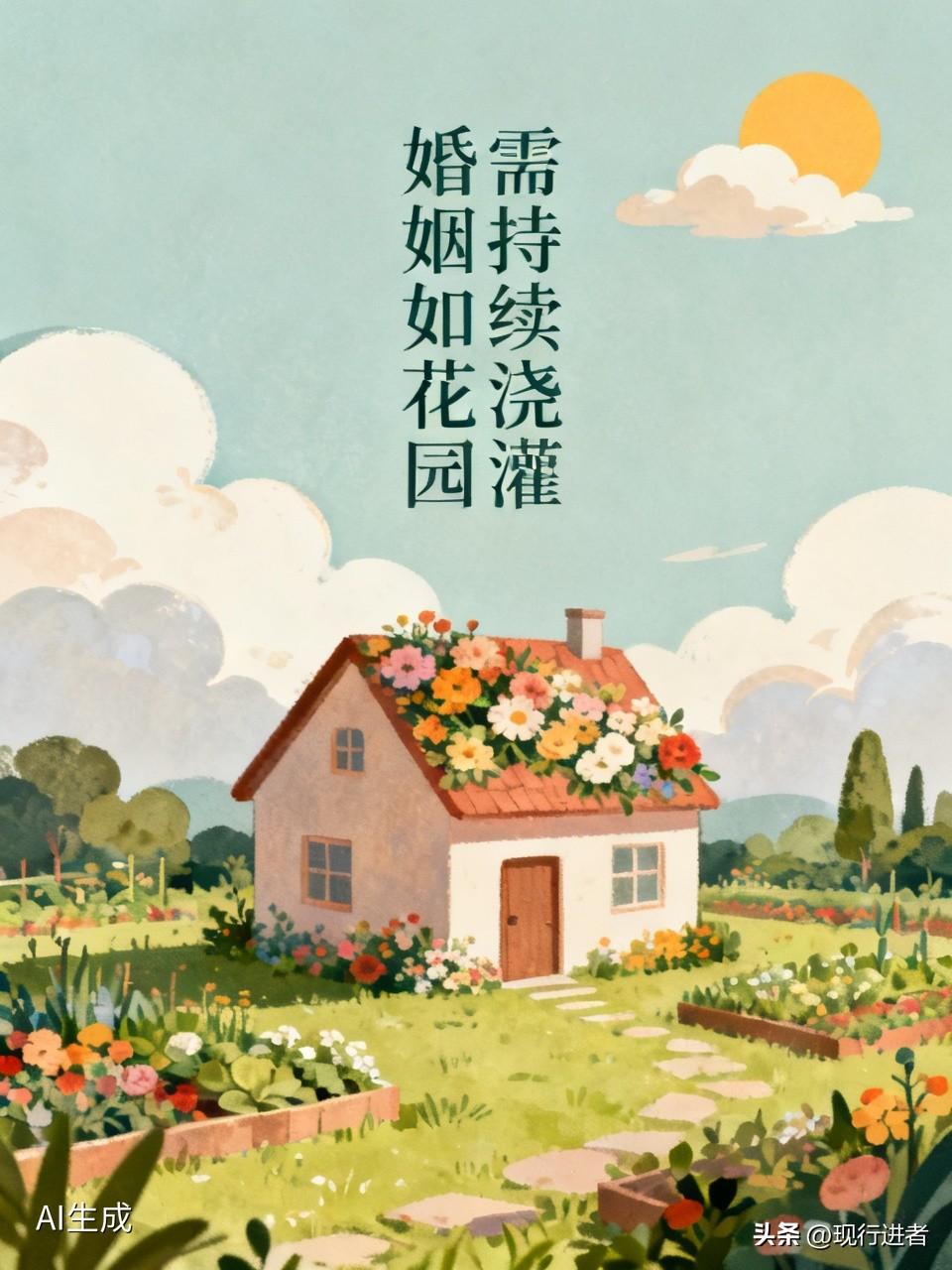 婚姻如同精心培育的花园，需要持续浇灌才能绽放。那些令人艳羡的白头偕老，不过是两个