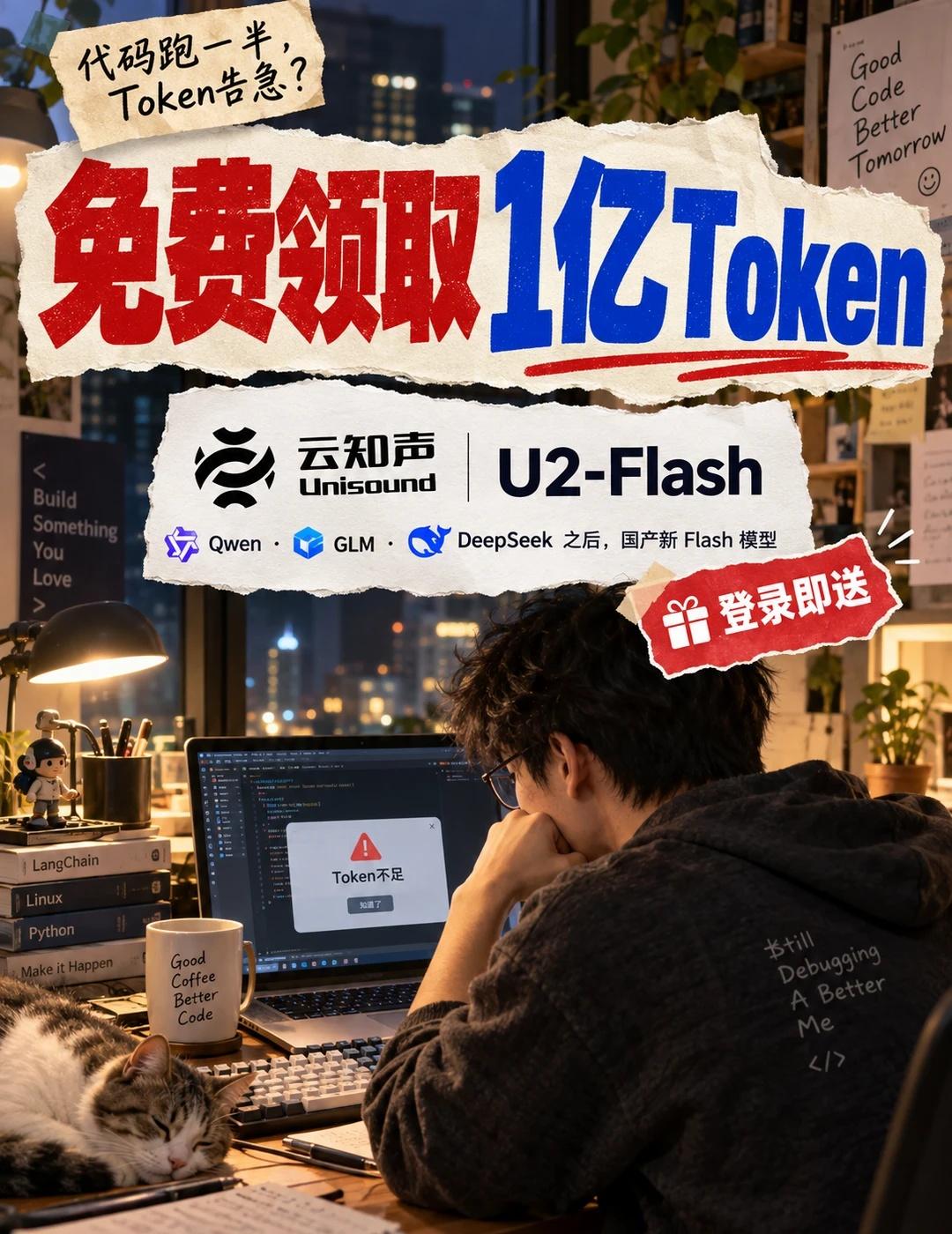 免费送1亿Token？看到先领了再说
最近发现云知声 MaaS 有个活动，每人限