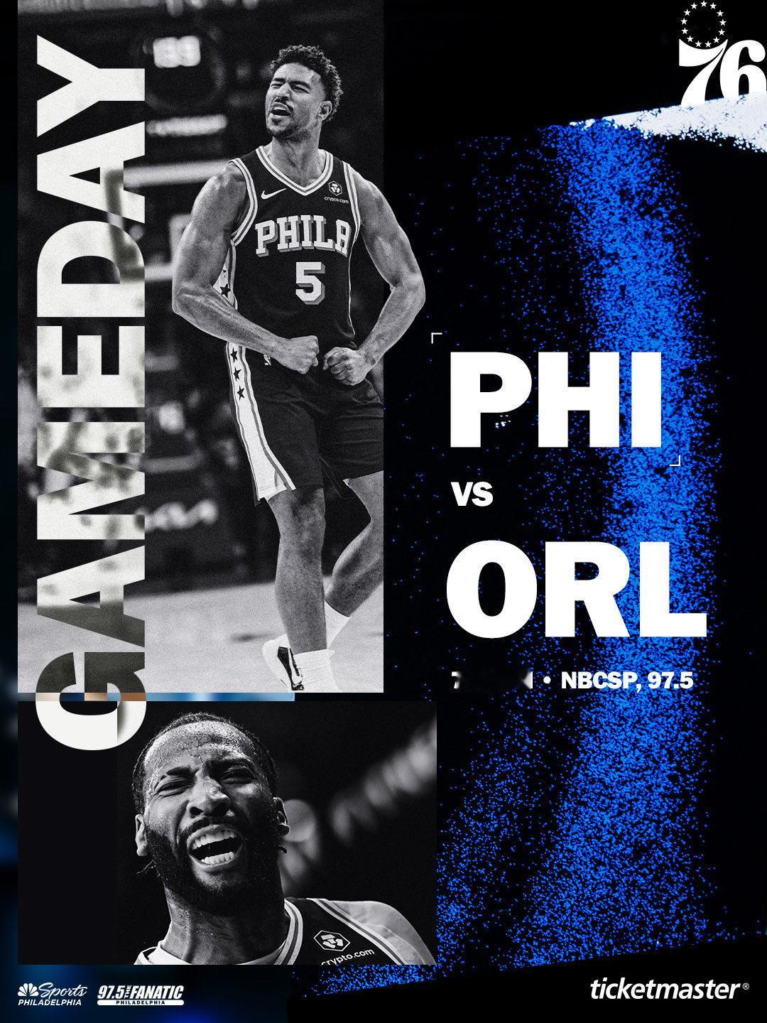 上赛季的苦主！明天早上7点，76人主场对阵魔术！[围观]费城76人新赛季篮不住N