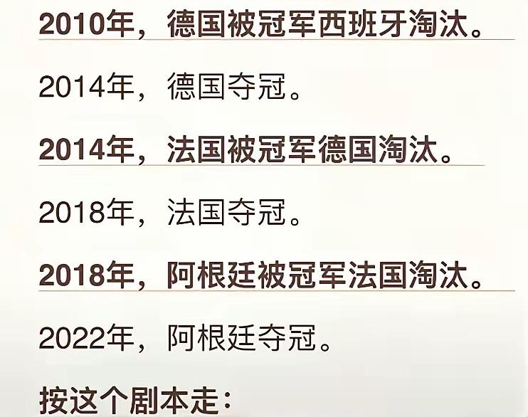按照这个剧本，2026美加墨世界杯冠军候选：法国、荷兰、克罗地亚、澳大利亚？ 玄