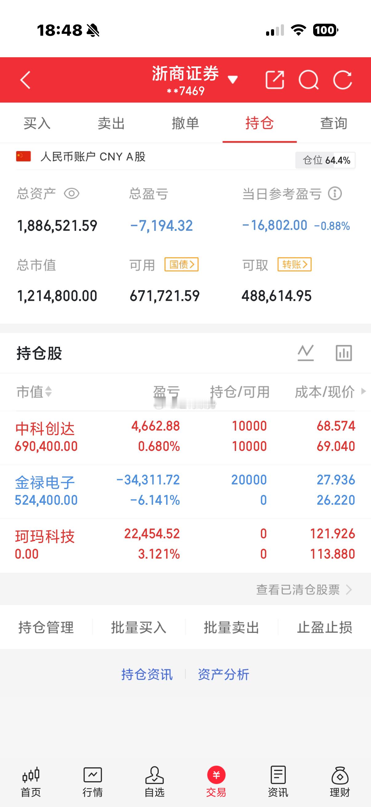 今天市场在没有利空消息的影响下，走出十分极端的行情。上午指数冲高回落，下午指数单