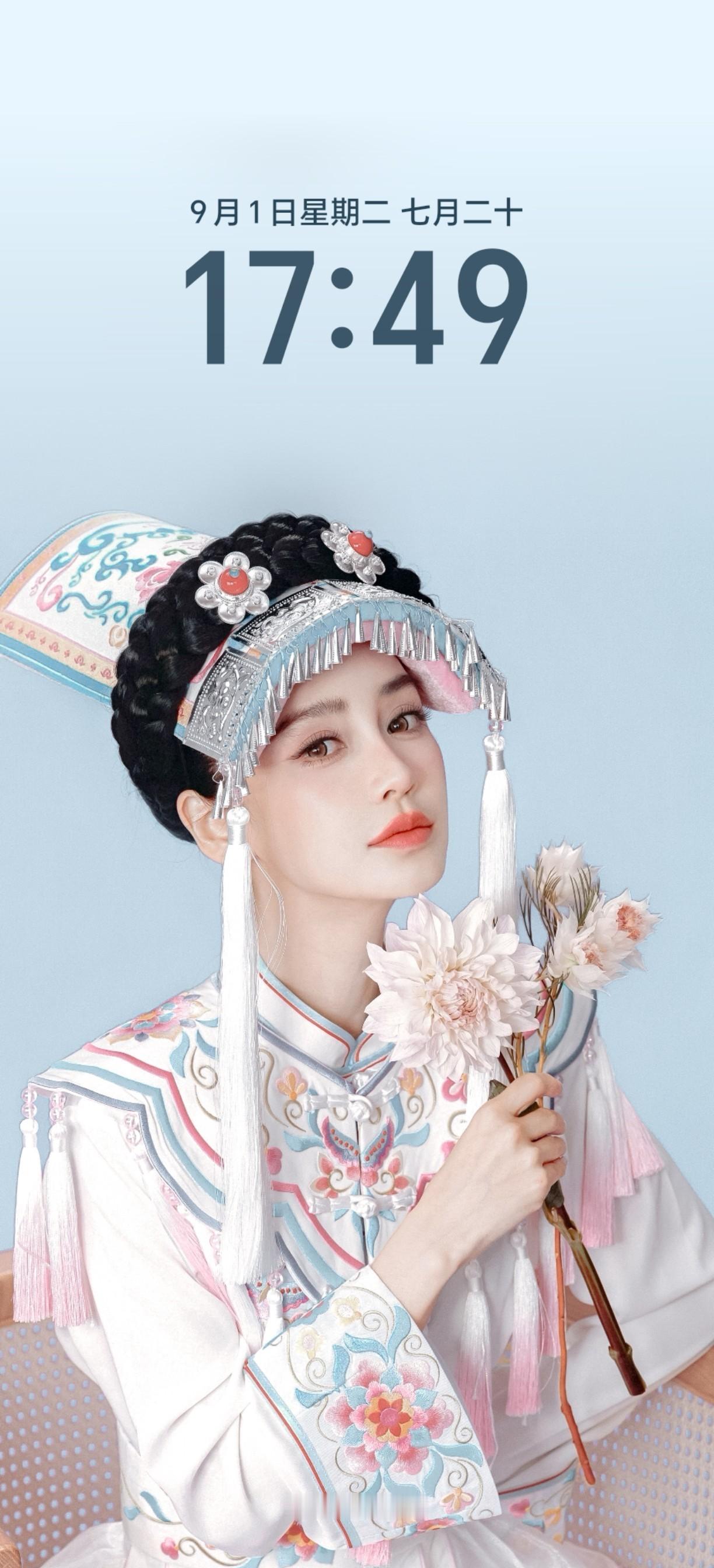 论angelababy这张脸与锁屏壁纸的适配程度 ​​​
