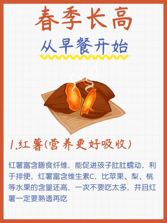 春季长高秘籍，从早餐开启💪