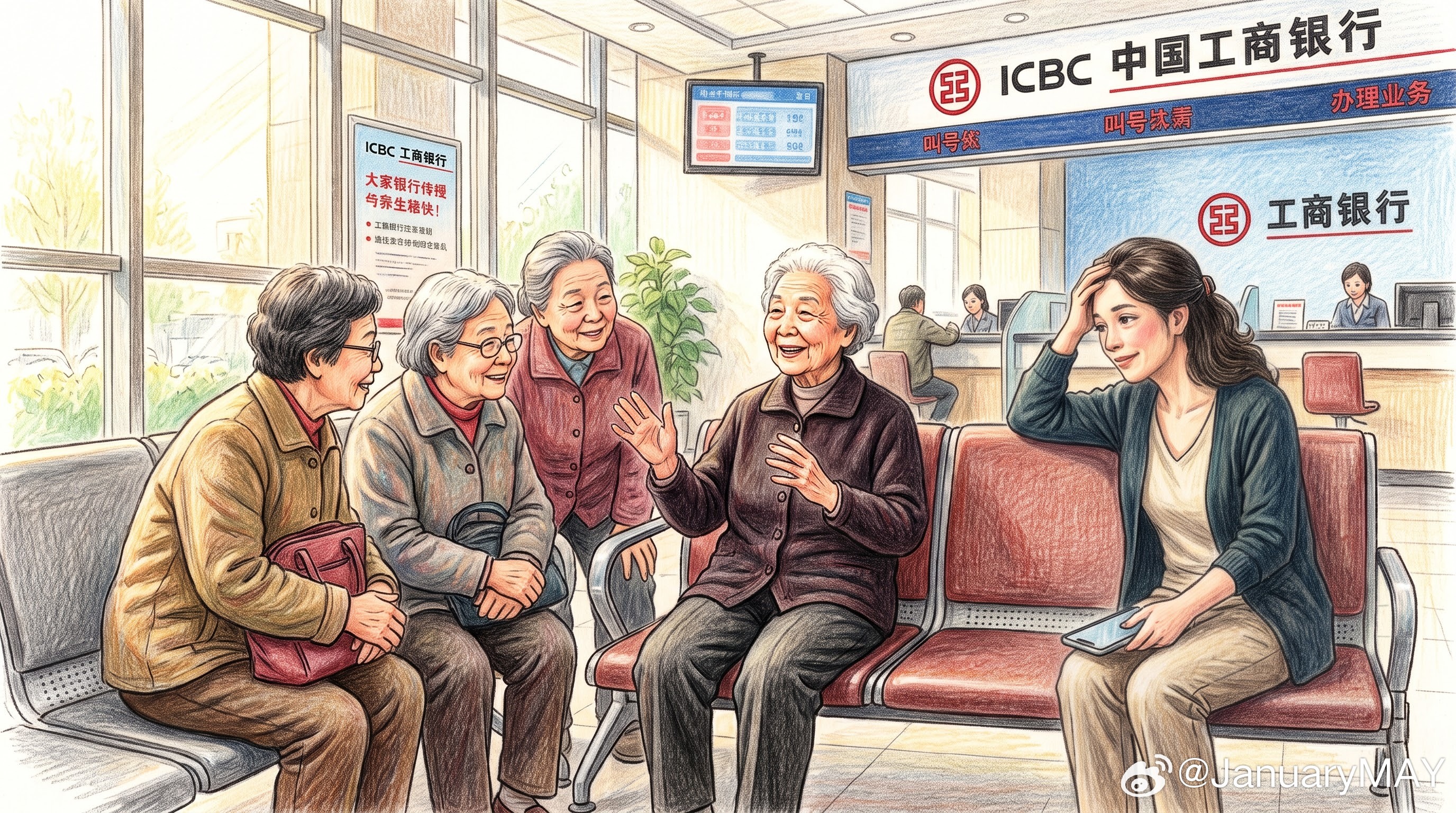北京｜今天的流水碎碎念上午，带老妈去工行挂失、补办社保卡。客户经理、柜员都认识我