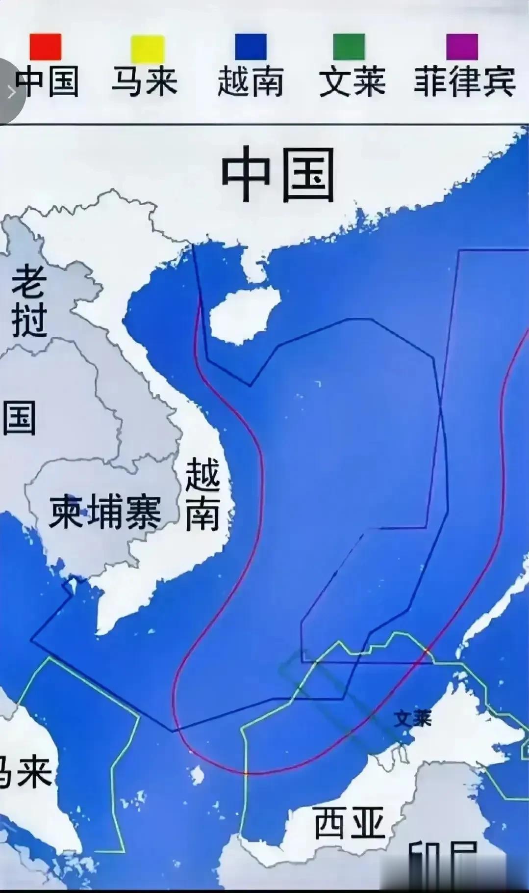 希腊才霸气！我国南海9段线对比希腊11段线，简直就是小学生。
我们通过周边各国对