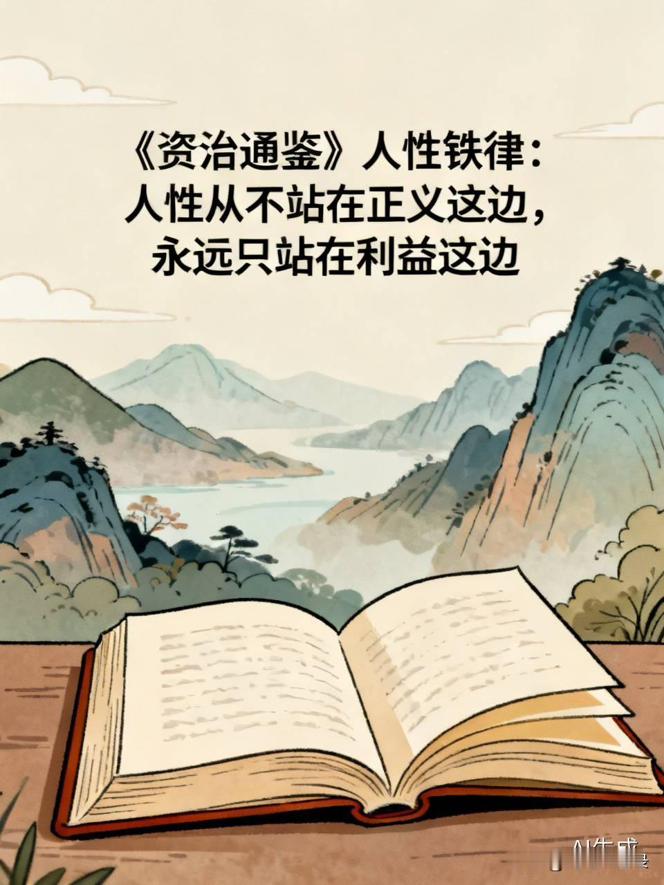 《资治通鉴》人性铁律：人性从不站在正义这边，永远只站在利益这边

先讲个真事。我