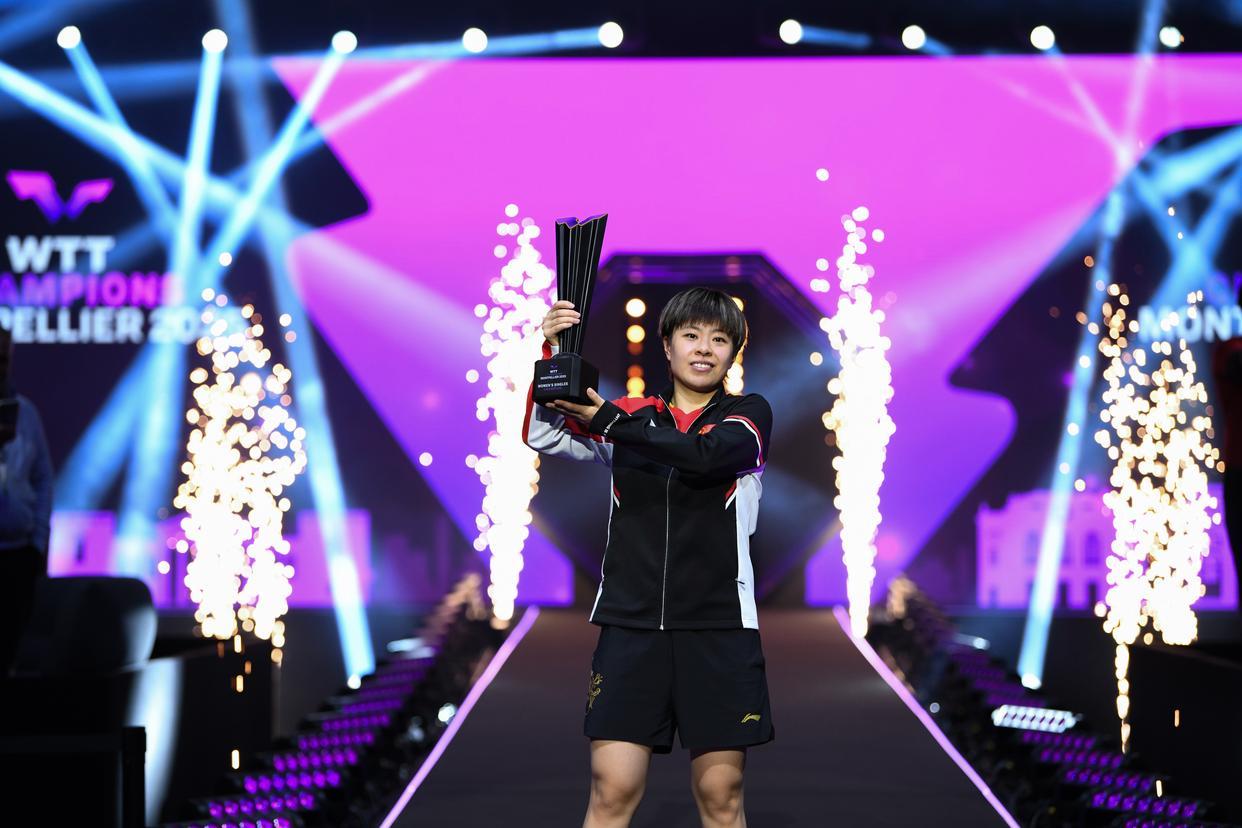 北京时间2025年11月3日消息。乒乓球WTT法国蒙彼利埃站决赛结束比拼，中国选