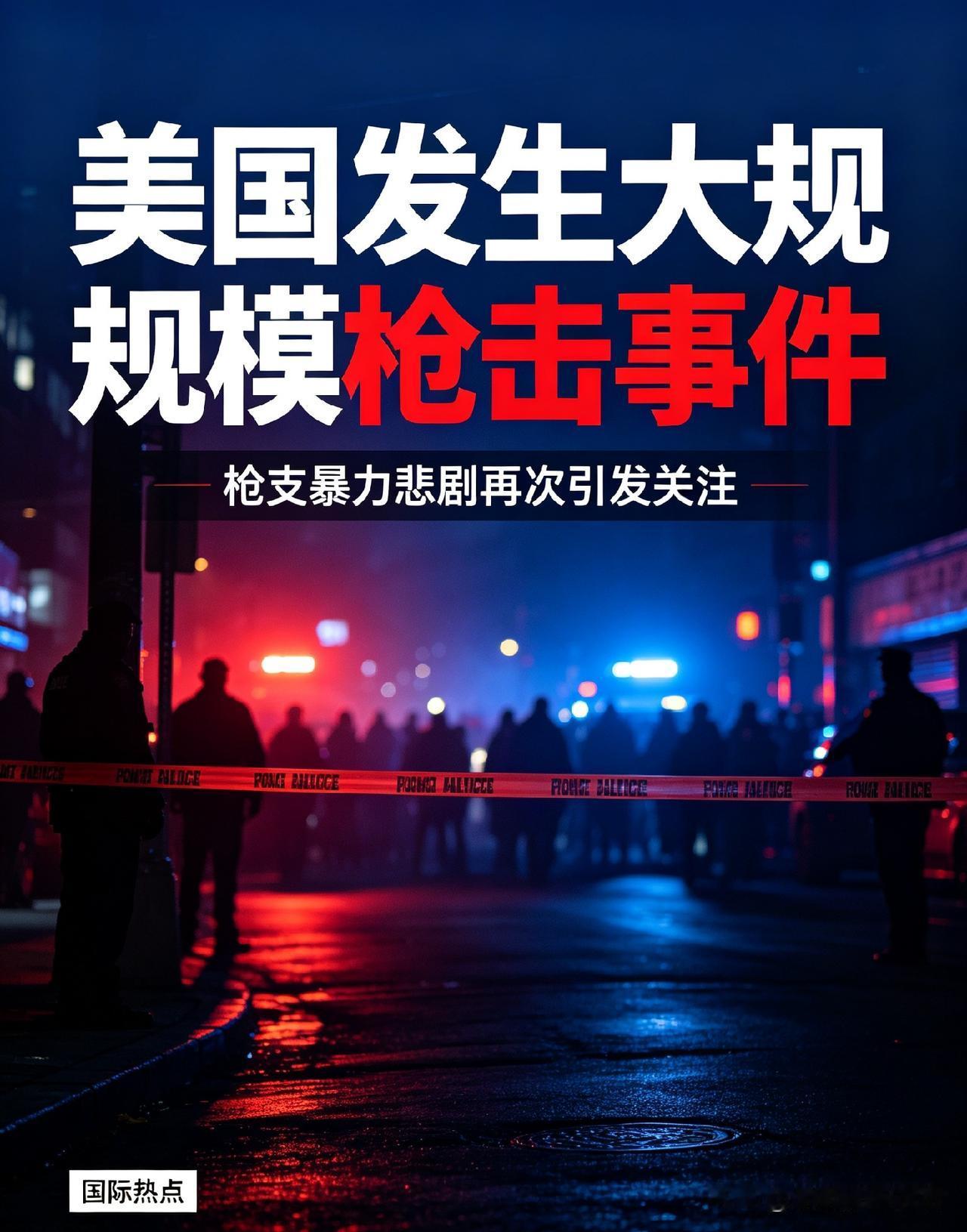没想到，枪声再度响起，美国又爆发了大规模枪击事件，悲剧再一次在现实中上演。
据网