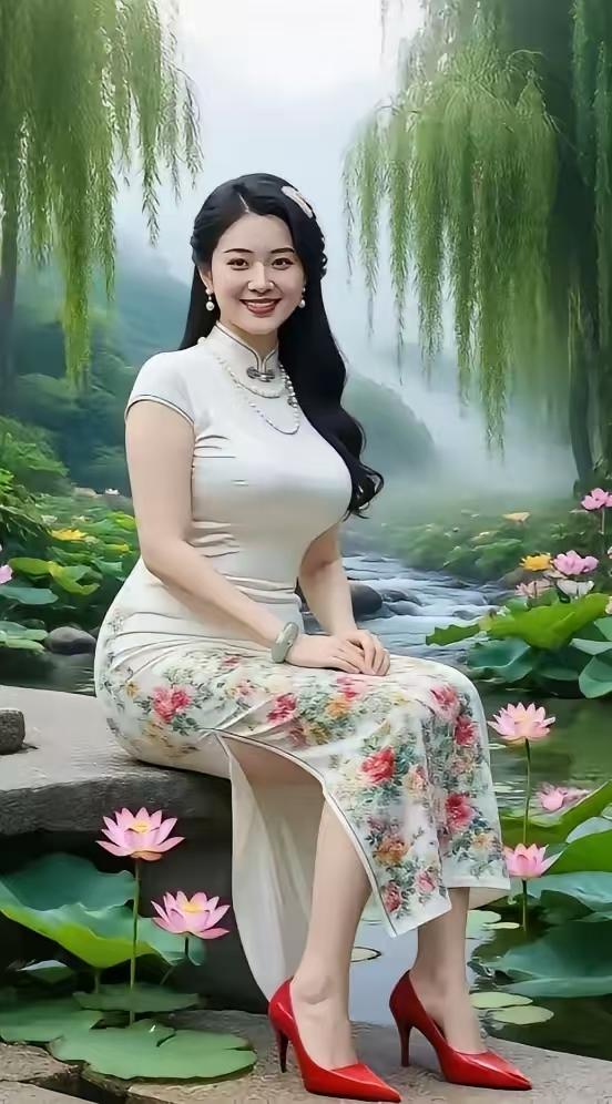 忆秦娥·莲溪清韵
溪波澈，
柳丝垂岸晴光泄。
晴光泄，
佳人玉立，
碧荷相挈。