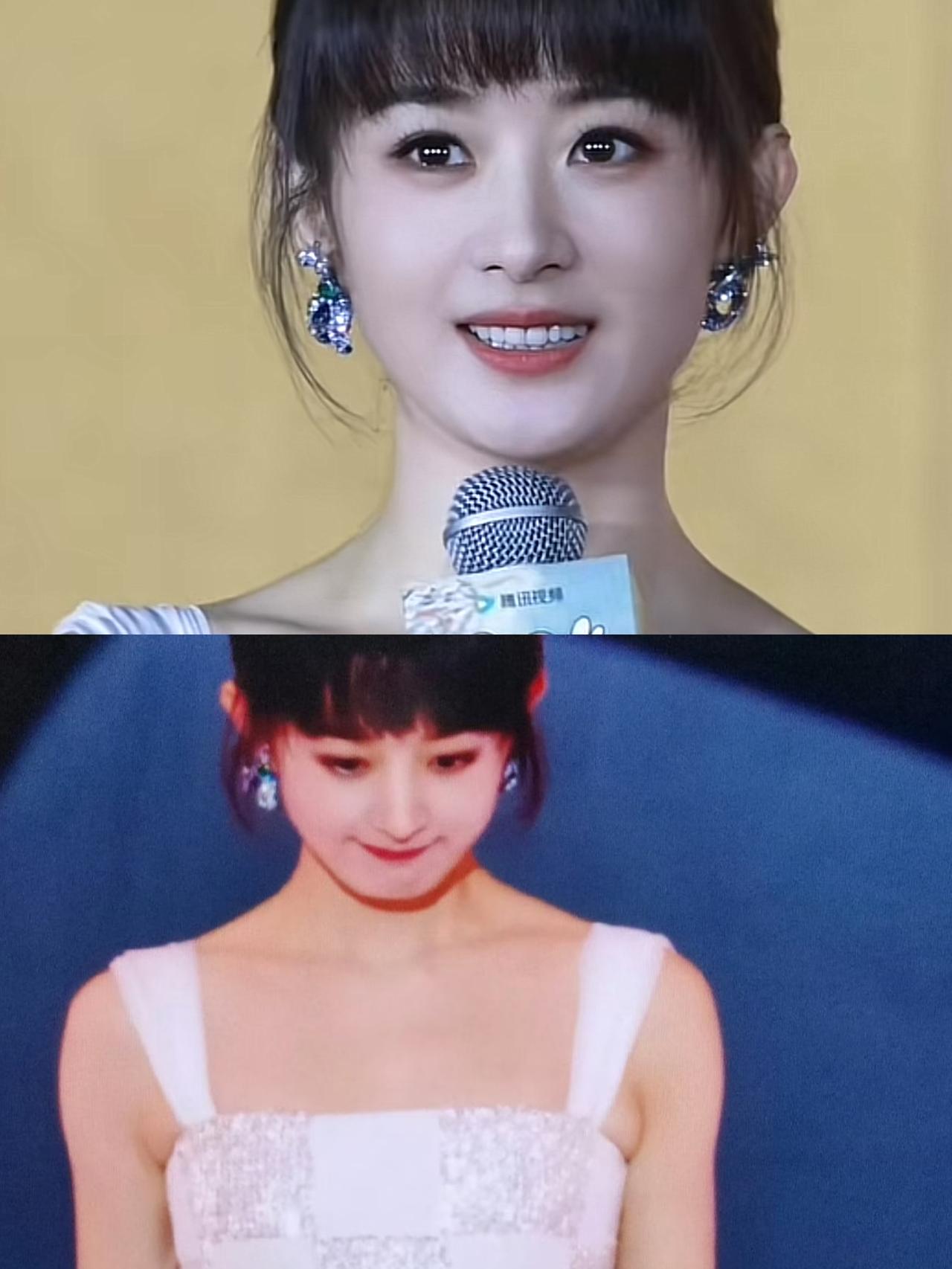 我闺蜜昨天去线下活动见到了赵丽颖，

她回来给我说了个大实话，

其实赵丽颖本人