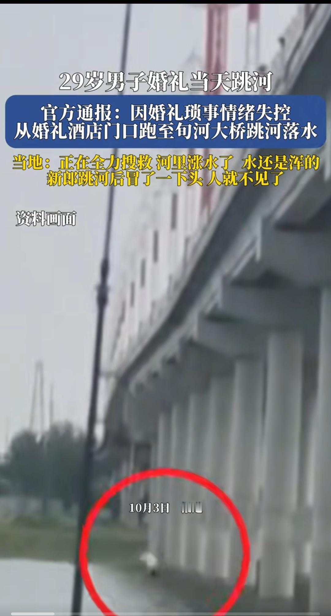 婚礼当天跳河男子，让我想到了:
杜十娘！冯梦龙的作品里有情有义的青楼女子。
也许