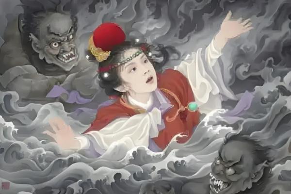 贾宝玉在迷津河里，被一个凶狠的夜叉扑入水中，那个夜叉是谁？
王熙凤被鲍二价的调侃