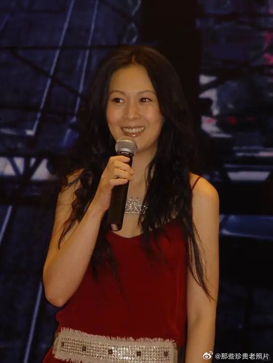 2005年，上海，歌手刘若英出席记者会，为即将举办的上海个唱预热。 