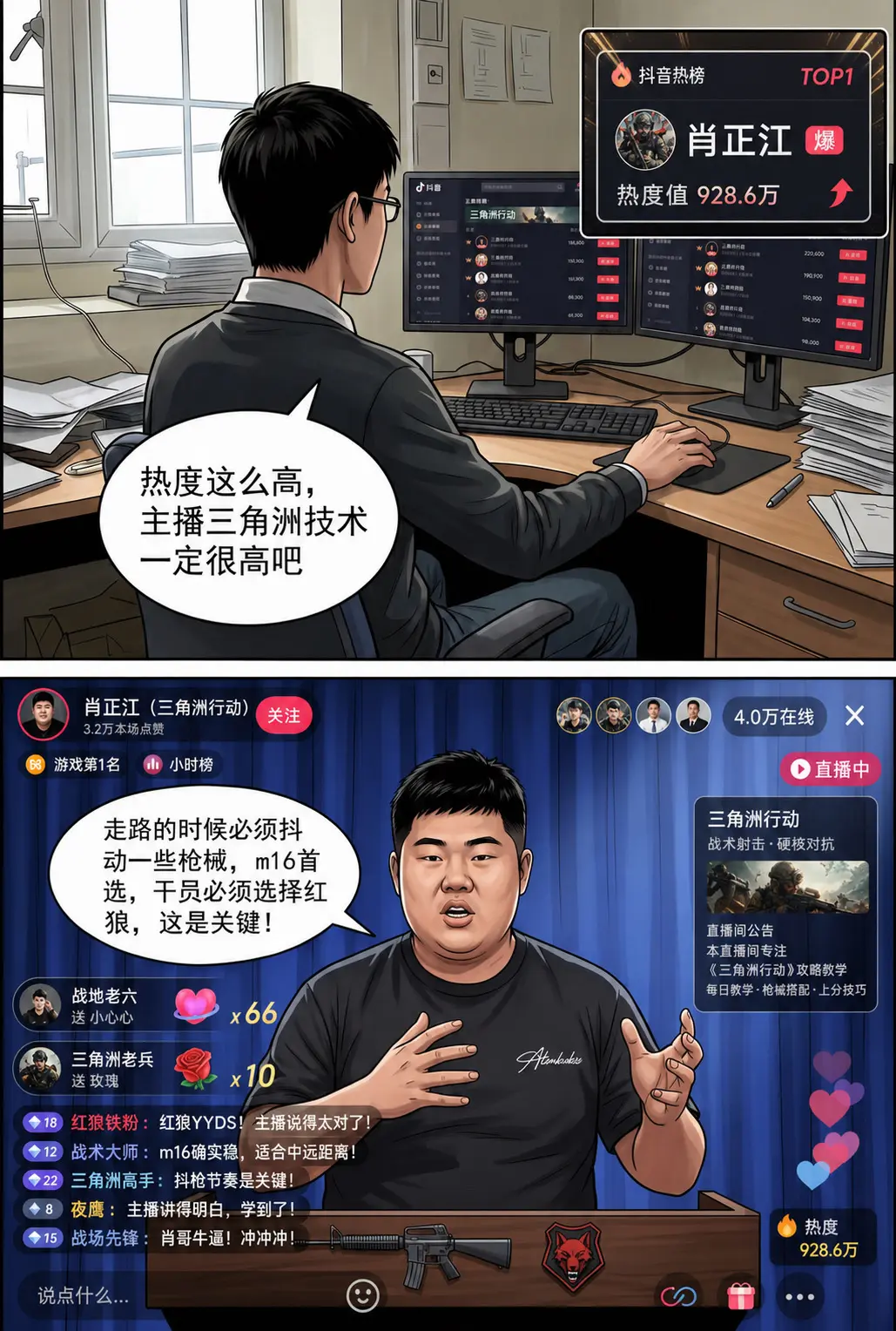 三角洲高热度主播直播间没有游戏画面？