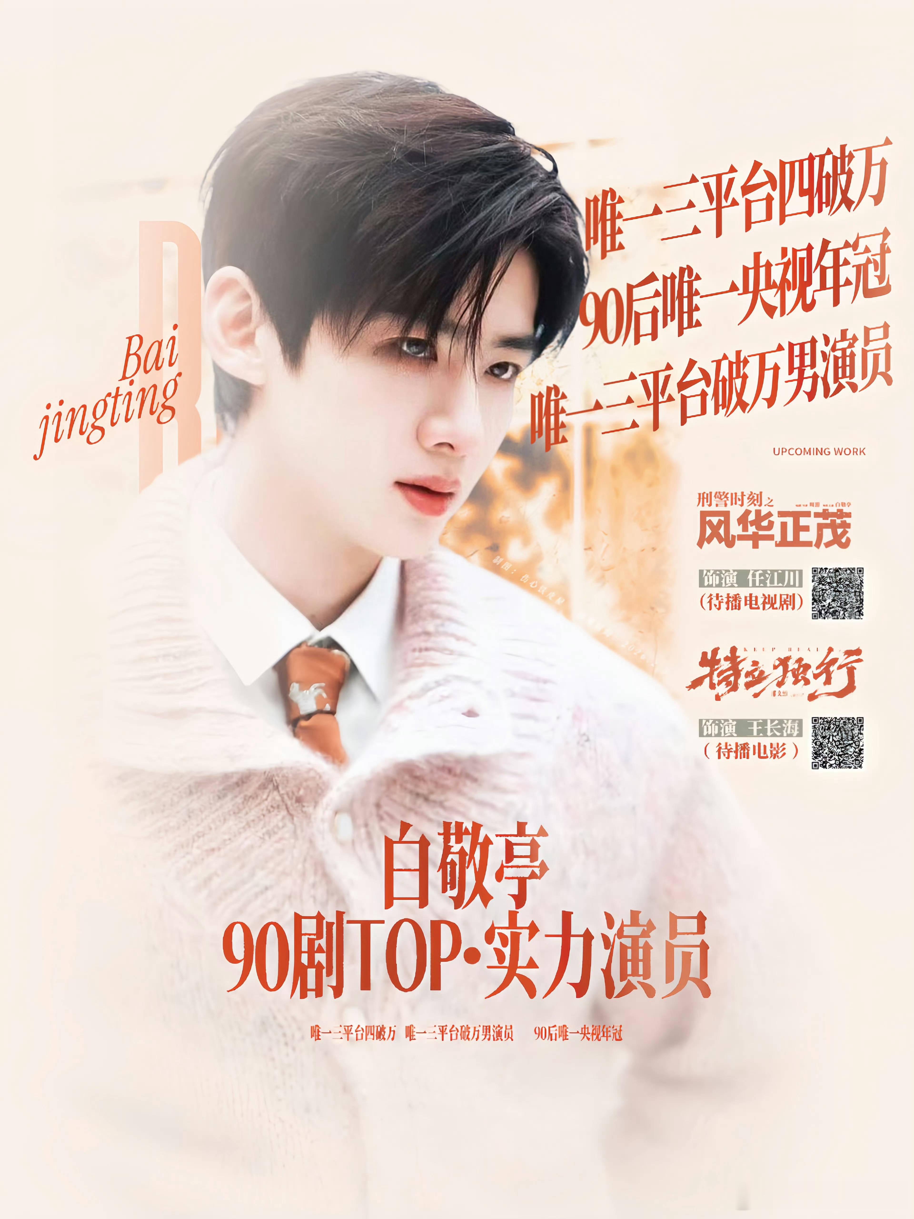 恭喜 白敬亭 荣获 “微博年度号召力演员”！那真的是实至名归了🎉🎉🎉 