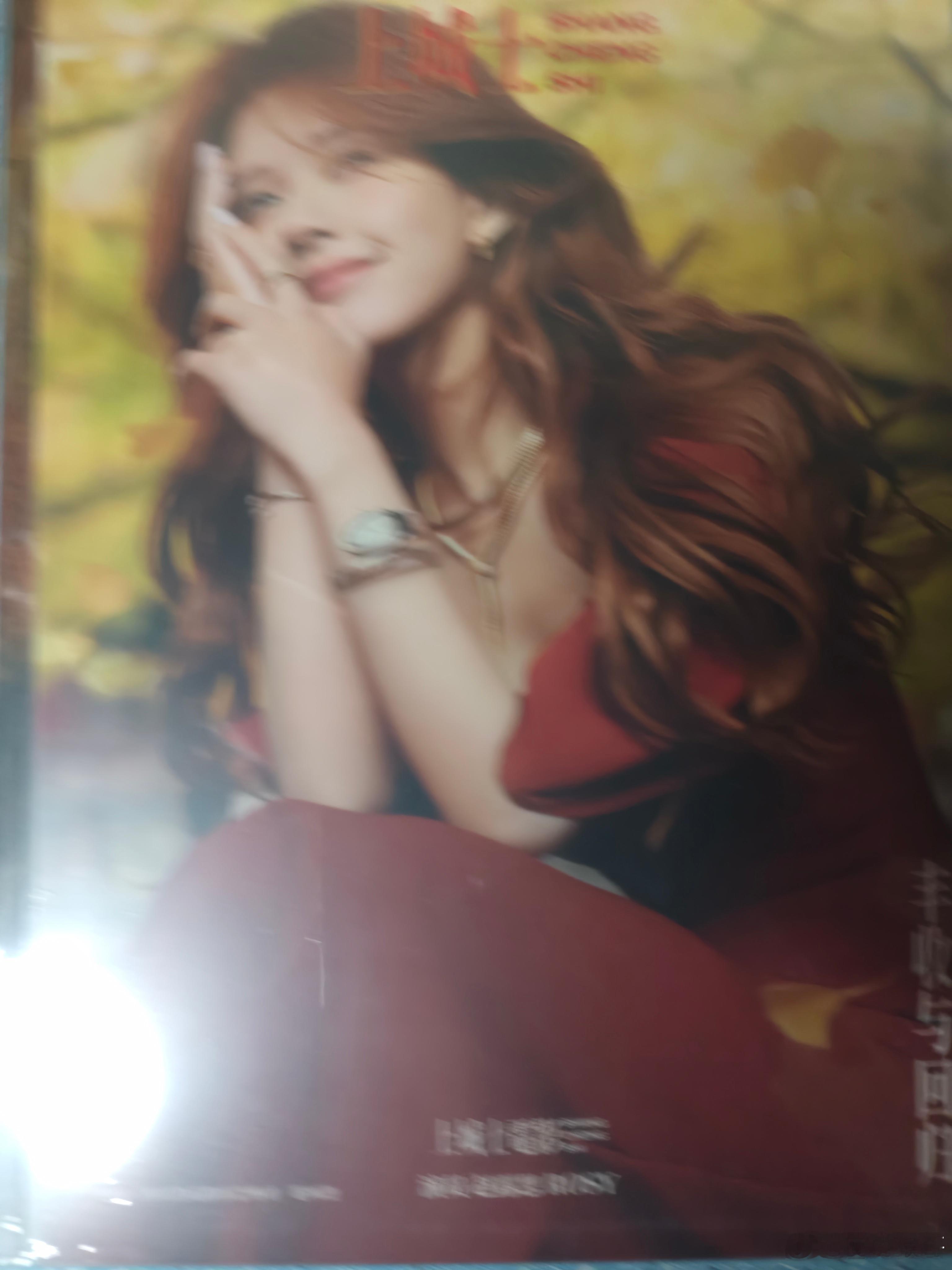 买的赵露思上城士杂志封面到了，拍的非常好看